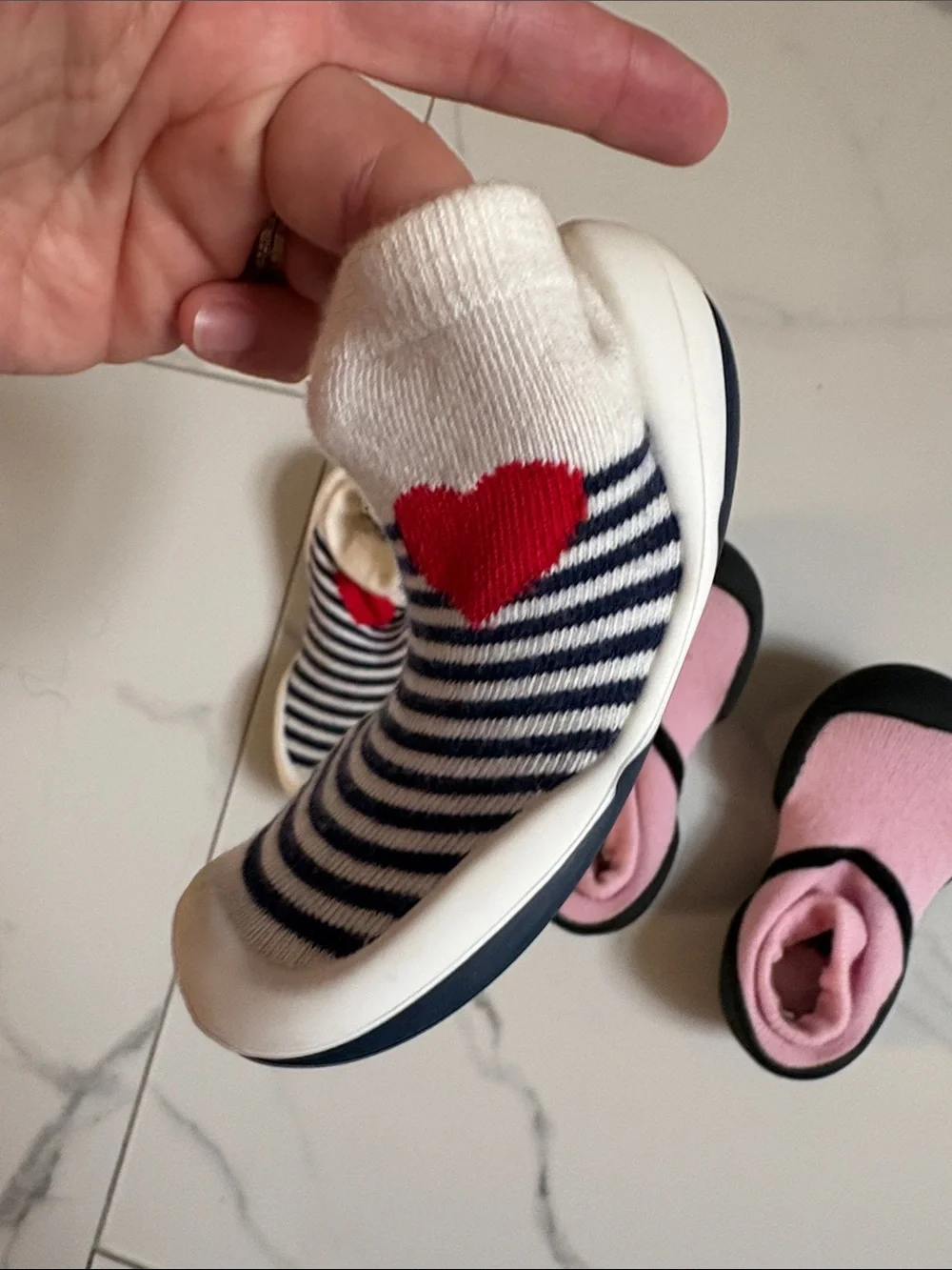 (2) Baby Sock Shoes